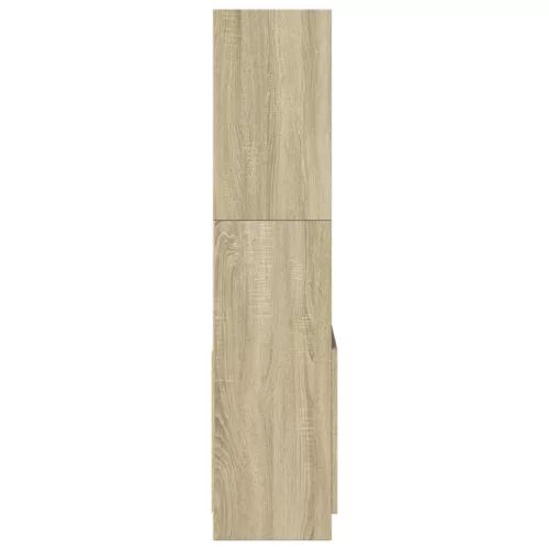  sonoma tölgy színű szerelt fa magasszekrény 63 x 33 x 140 cm