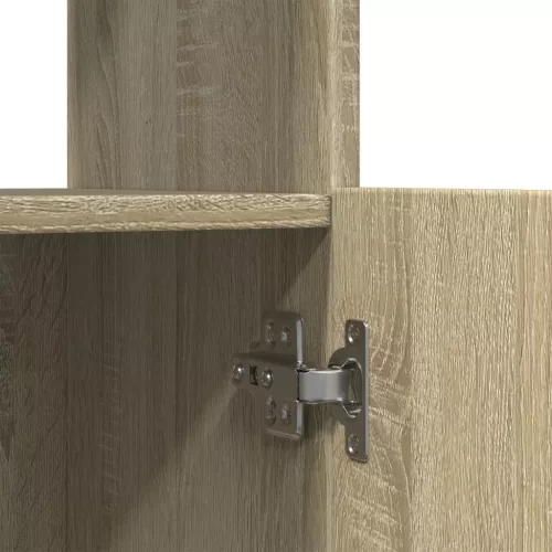  sonoma tölgy színű szerelt fa magasszekrény 63 x 33 x 140 cm