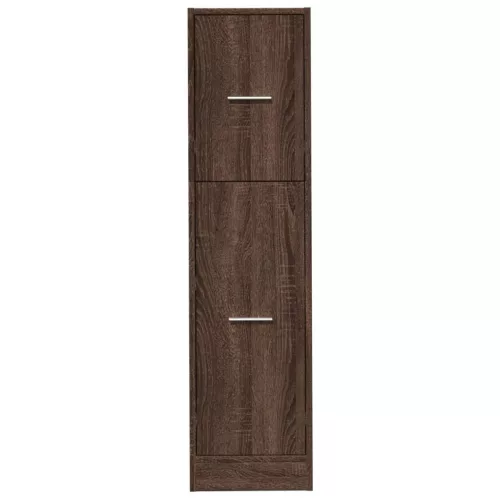  barna tölgy színű szerelt fa patikaszekrény 30 x 41 x 118 cm