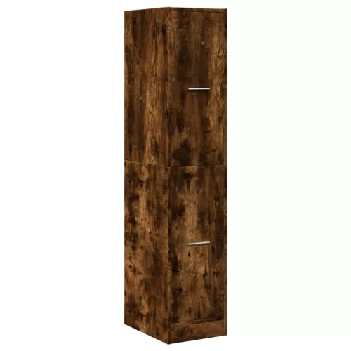  füstös tölgy színű szerelt fa patikaszekrény 30 x 41 x 144,5 cm