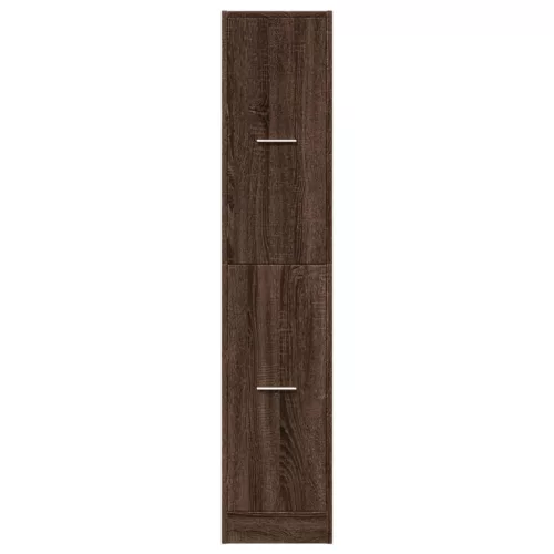  barna tölgy színű szerelt fa patikaszekrény 30 x 41 x 144,5 cm