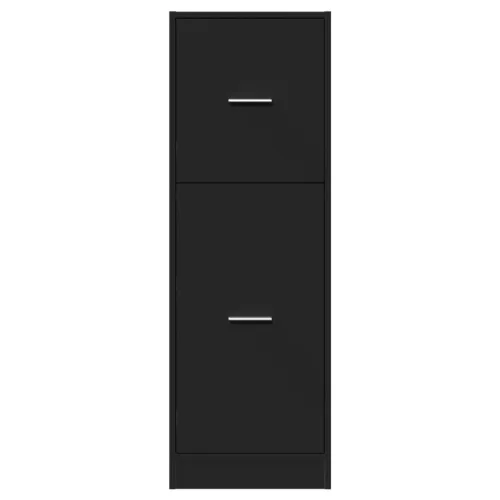  fekete szerelt fa patikaszekrény 40 x 41 x 118 cm