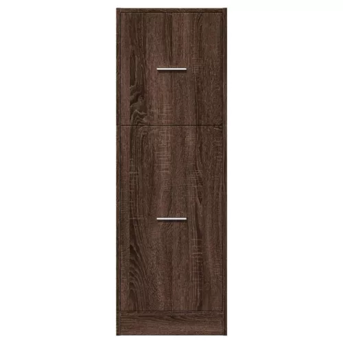  barna tölgy színű szerelt fa patikaszekrény 40 x 41 x 118 cm