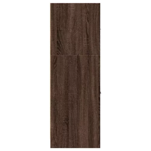  barna tölgy színű szerelt fa patikaszekrény 40 x 41 x 118 cm