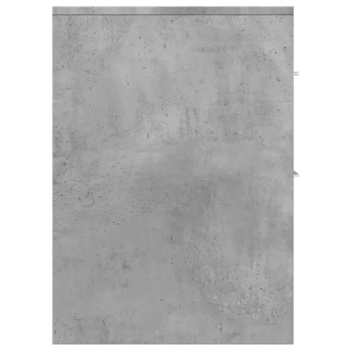  betonszürke szerelt fa görgős keskeny fürdőszobaszekrény