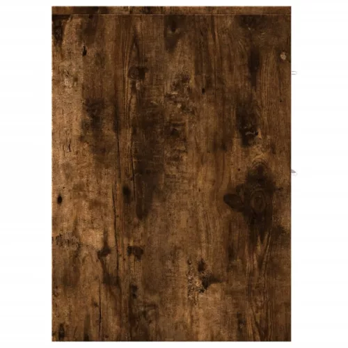  füstös tölgy színű szerelt fa görgős keskeny fürdőszobaszekrény