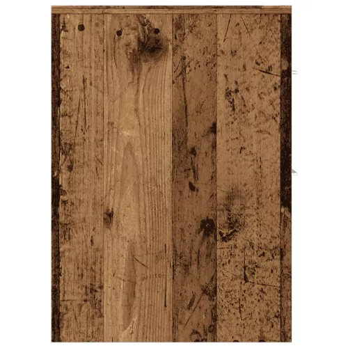  antik fa színű szerelt fa keskeny fürdőszobaszekrény kerekekkel