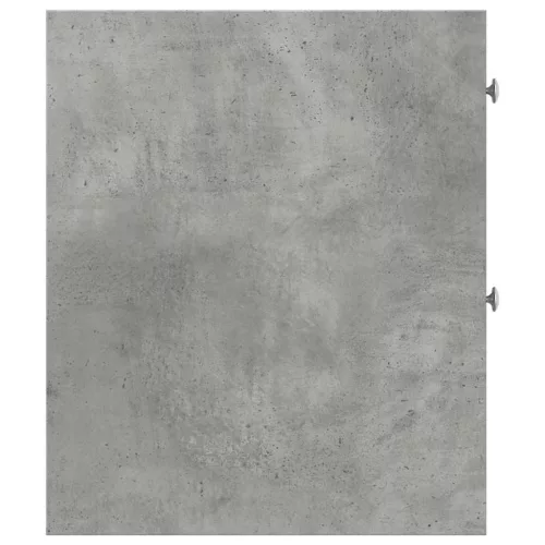  betonszürke szerelt fa görgős keskeny fürdőszobaszekrény