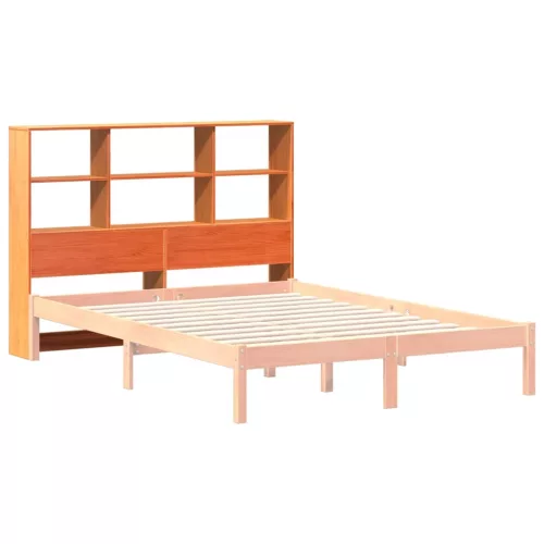  viaszbarna tömör fenyőfa fejtámla tárolóval 160 cm