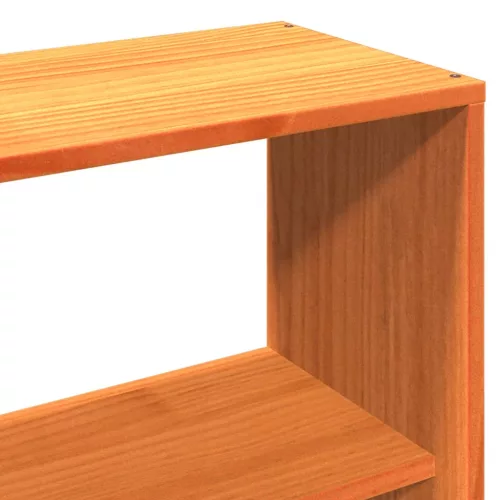  viaszbarna tömör fenyőfa fejtámla tárolóval 160 cm