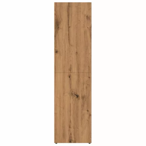  kézműves tölgy színű szerelt fa könyvszekrény 36 x 30 x 114 cm