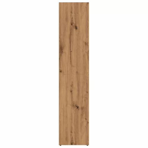  kézműves tölgy színű szerelt fa könyvszekrény 36x30x143 cm