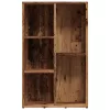  antik fa színű szerelt fa könyvszekrény 50x25x80 cm