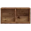  LP antik fa színű szerelt fa tárolódoboz 69,5 x 34 x 36 cm