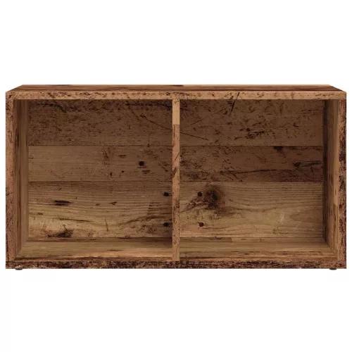  LP antik fa színű szerelt fa tárolódoboz 69,5 x 34 x 36 cm