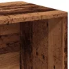  LP antik fa színű szerelt fa tárolódoboz 69,5 x 34 x 36 cm