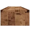  antik fa színű szerelt fa monitorállvány 100 x 24 x 13 cm