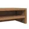  kézműves tölgy színű szerelt fa monitorállvány 100 x 24 x 13 cm
