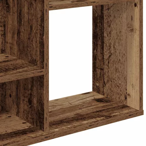  antik fa forgácslap térelválasztó/könyvszekrény 100x24x140 cm