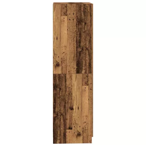  antik fa színű szerelt fa ruhásszekrény 80x52x180 cm