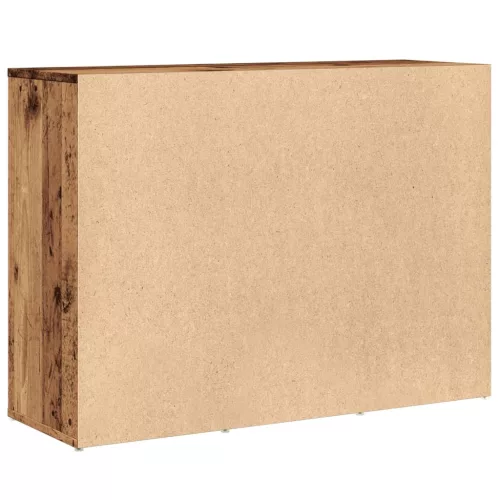  antik fa színű szerelt fa tálalószekrény 88 x 30 x 64 cm