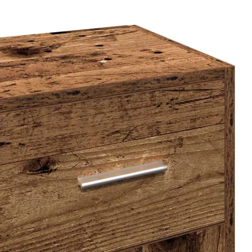  antik fa színű szerelt fa tálalószekrény 91x28x75 cm