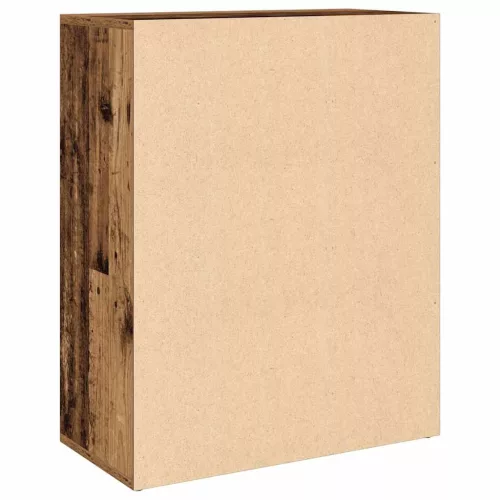  antik fa színű szerelt fa tálalószekrény 60x30x75 cm