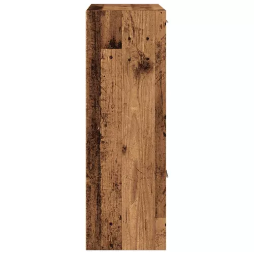  antik fa színű szerelt fa könyvespolc 60,5 x 30 x 90 cm