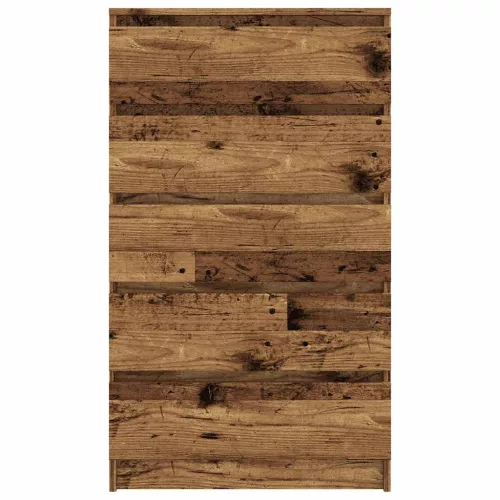  antik fa színű szerelt fa fiókos szekrény 60 x 36 x 103 cm