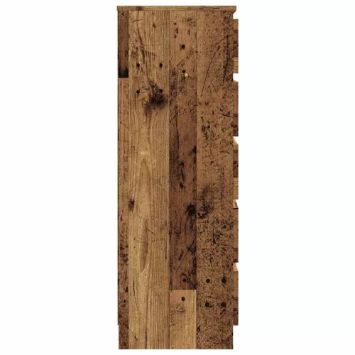  antik fa színű szerelt fa fiókos szekrény 60 x 36 x 103 cm