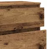  antik fa színű szerelt fa fiókos szekrény 60 x 36 x 103 cm