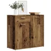  antik fa színű szerelt fa tálalószekrény 80 x 36 x 75 cm
