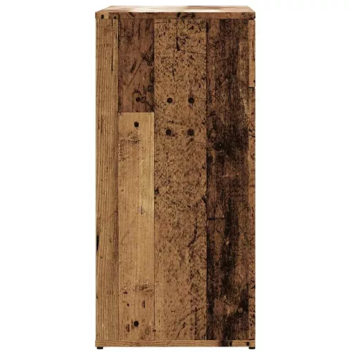  antik fa színű szerelt fa tálalószekrény 80 x 36 x 75 cm