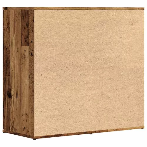  antik fa színű szerelt fa tálalószekrény 80 x 36 x 75 cm