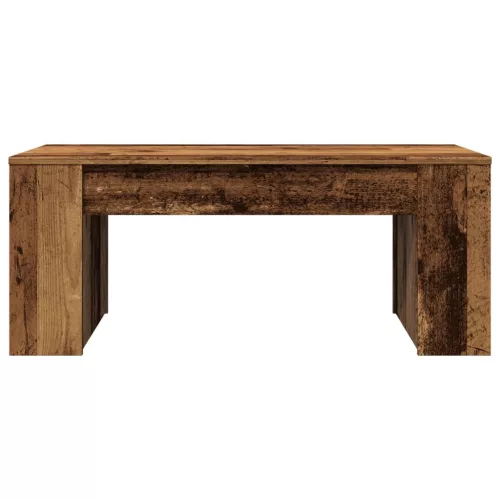  antik fa színű szerelt fa dohányzóasztal 102 x 55 x 42 cm