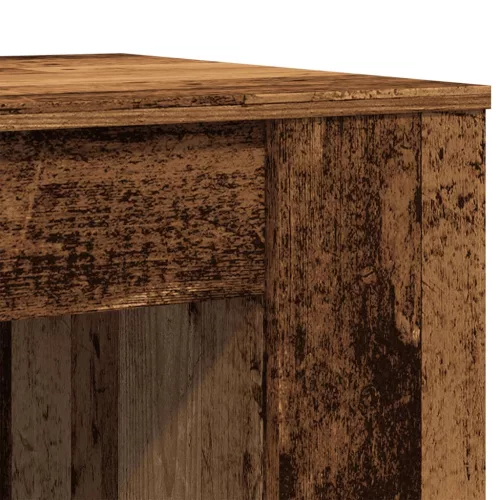  antik fa színű szerelt fa dohányzóasztal 102 x 55 x 42 cm