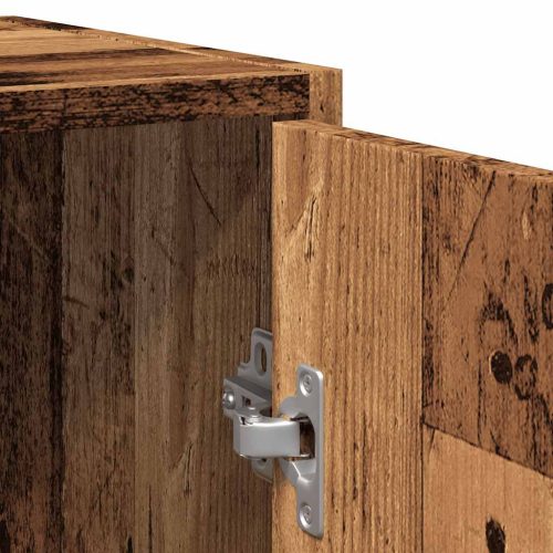  antik fa színű szerelt fa fürdőszobai mosdószekrény 60x33x60 cm