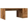  antik fa színű szerelt fa dohányzóasztal 90 x 45 x 35 cm
