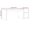  antik fa színű szerelt fa dohányzóasztal 90 x 45 x 35 cm