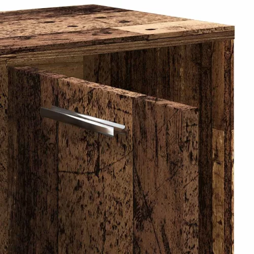  antik fa színű szerelt fa könyvespolc 90 x 28 x 90 cm