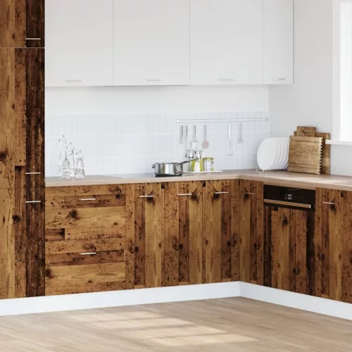  “Lyon” antik fa színű szerelt fa alsószekrény