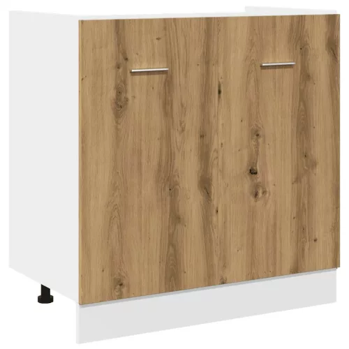  “Lyon” kézműves tölgy szerelt fa mosogató alsószekrény