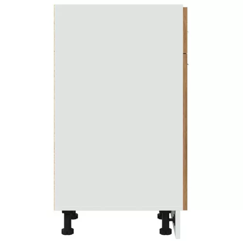  “Lyon” kézműves tölgyszínű szerelt fa fiókos alsószekrény