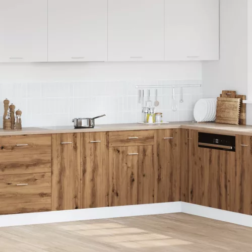  “Lyon” kézműves tölgyszínű szerelt fa fiókos alsószekrény