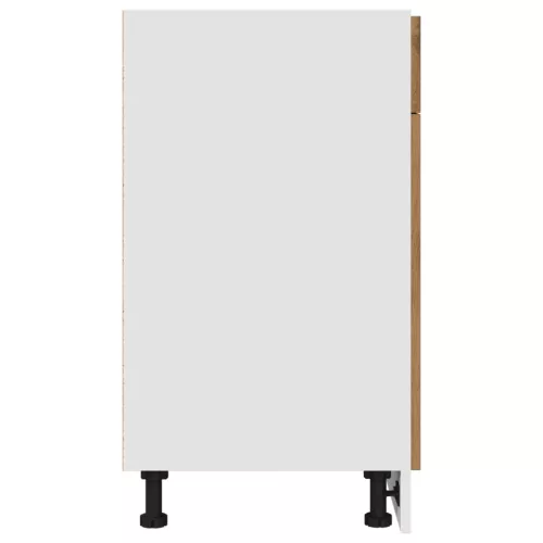  “Lyon” kézműves tölgyszínű szerelt fa fiókos alsószekrény