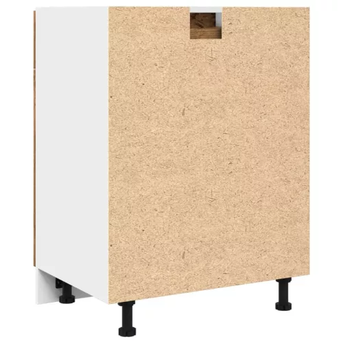  “Lyon” antik fa színű szerelt fa fiókos alsószekrény