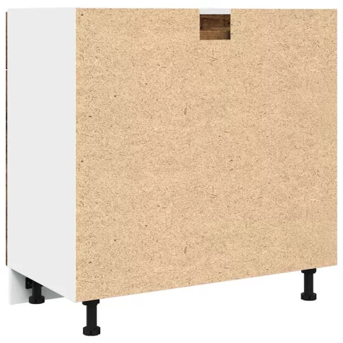  “Lyon” antik fa színű szerelt fa fiókos alsószekrény