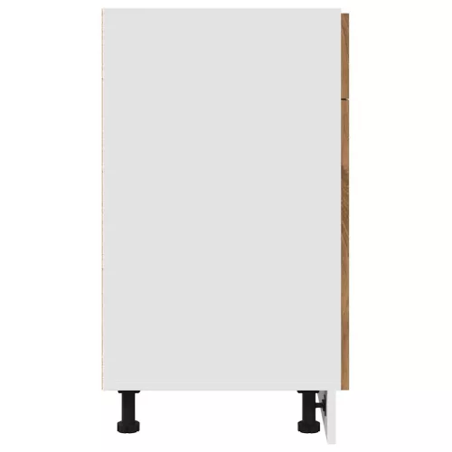  “Lyon” kézműves tölgyszínű szerelt fa fiókos alsószekrény