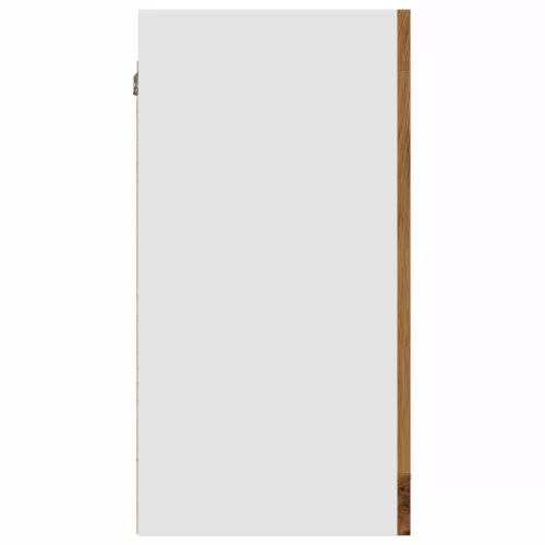  “Lyon” kézműves tölgy színű szerelt fa függő üvegszekrény