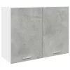 “Lyon” betonszürke szerelt fa függő szekrény 80 x 31 x 60 cm